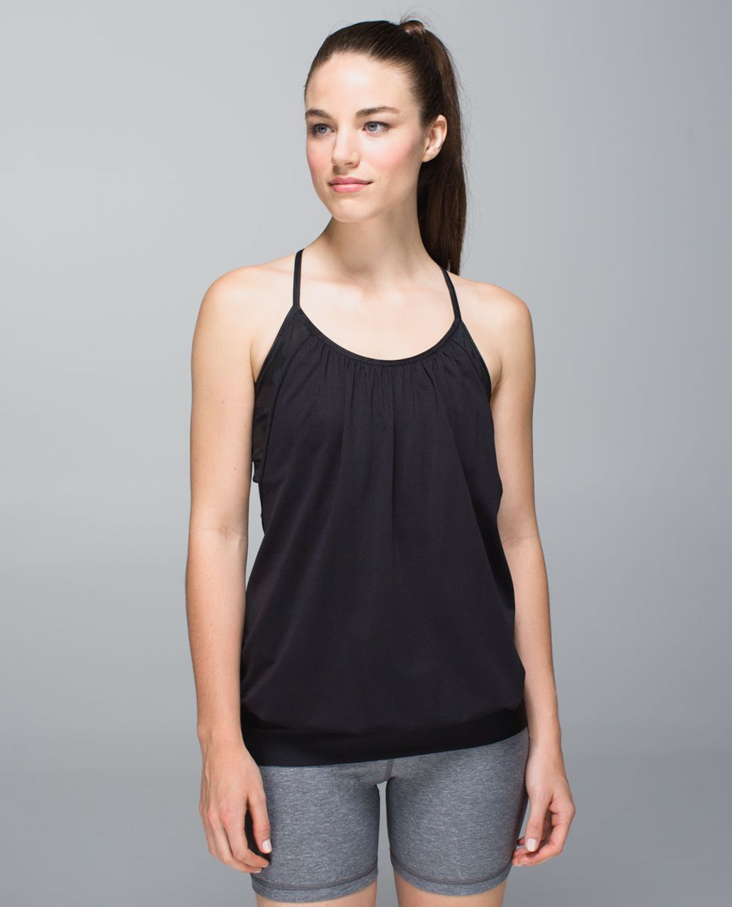 Lululemon No Limits Tank - Black / Savasana Camo 20cm New Black