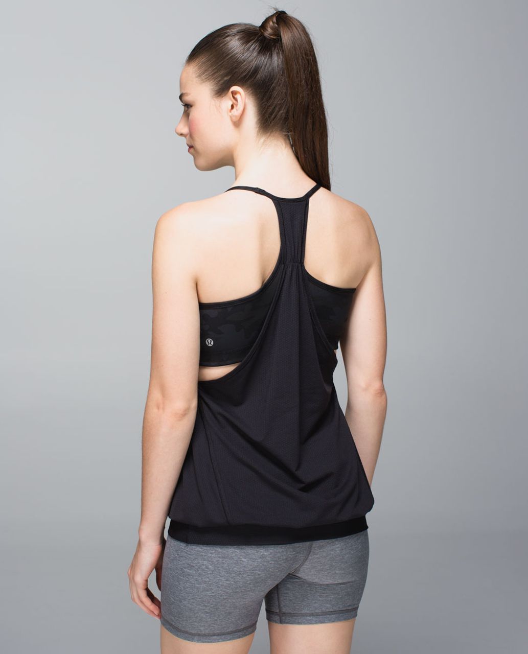 Lululemon No Limits Tank - Black / Arrow Chevron White Black - lulu fanatics