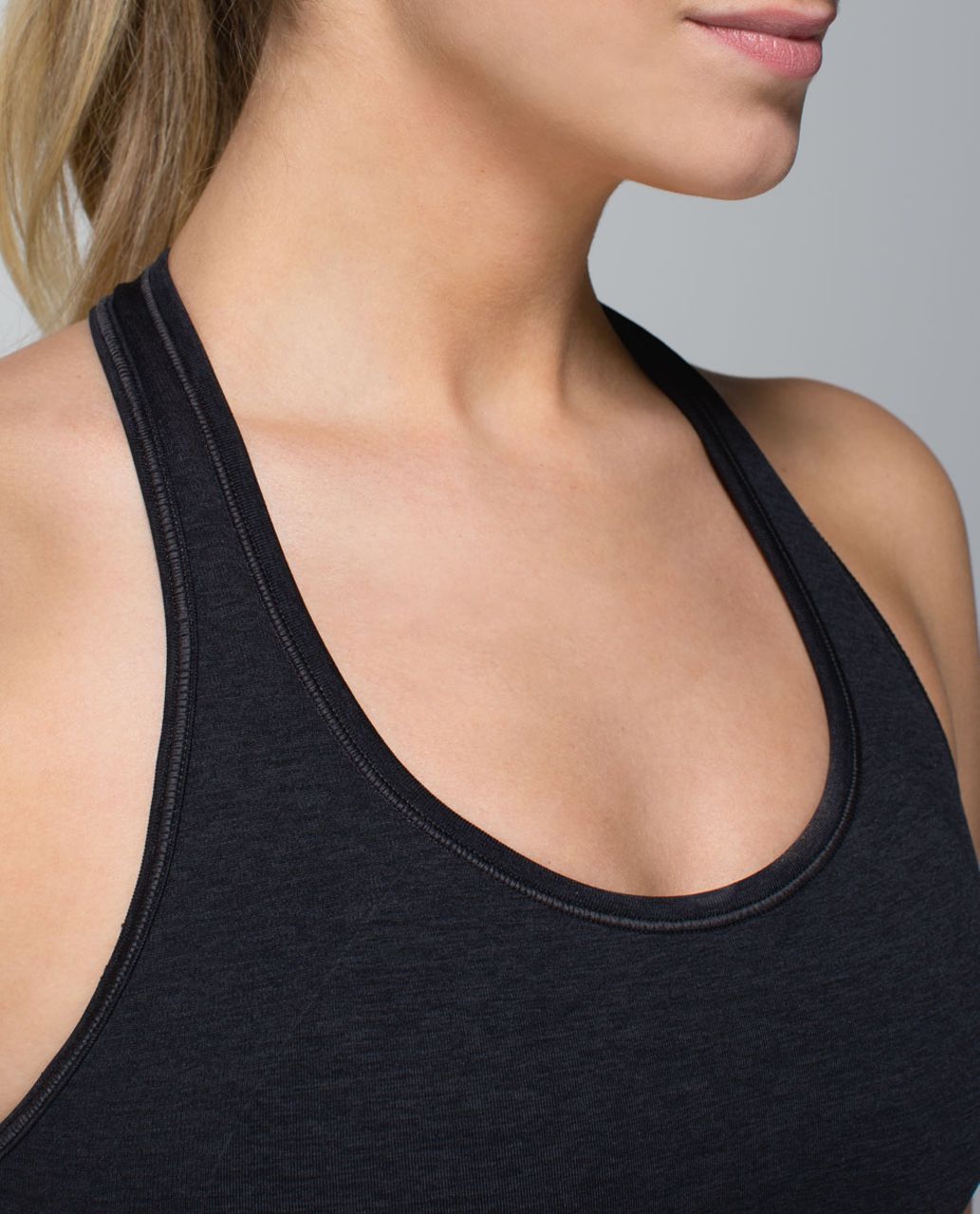 Lululemon Ebb & Flow Racerback Tank (First Release) - Heathered Black