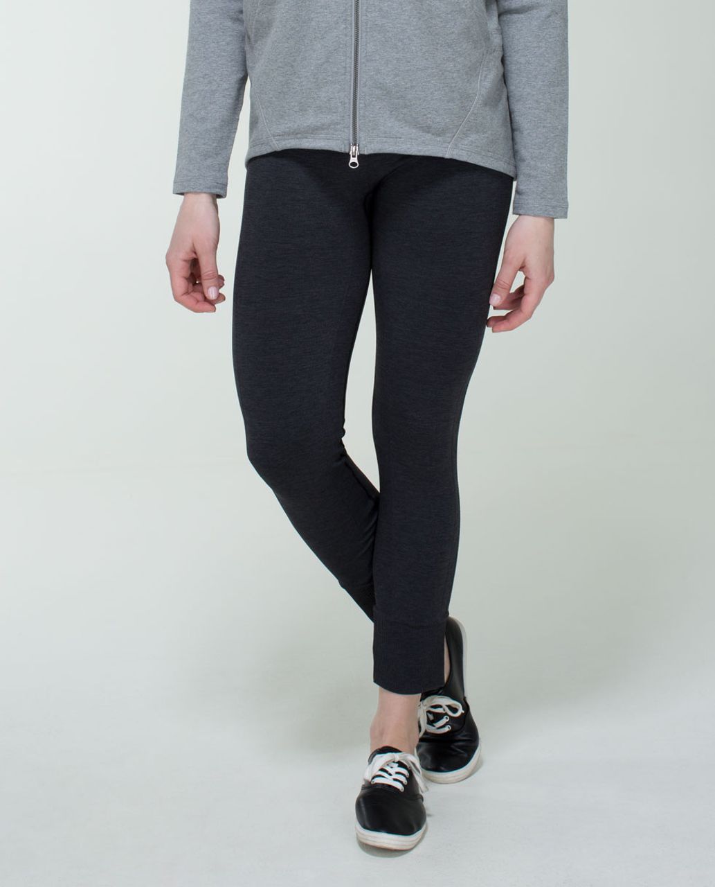 Lululemon Ebb To Street Pant - Heathered Black - lulu fanatics