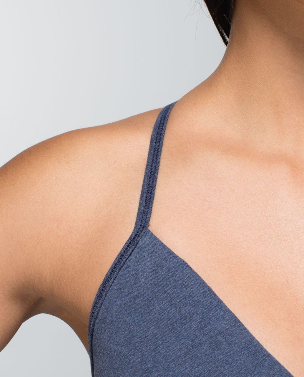 Lululemon Satya Tank - Heathered Cadet Blue / Black