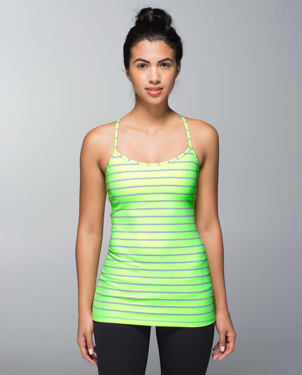 Lululemon Power Y Tank *Luon - Deauville Stripe Clear Mint