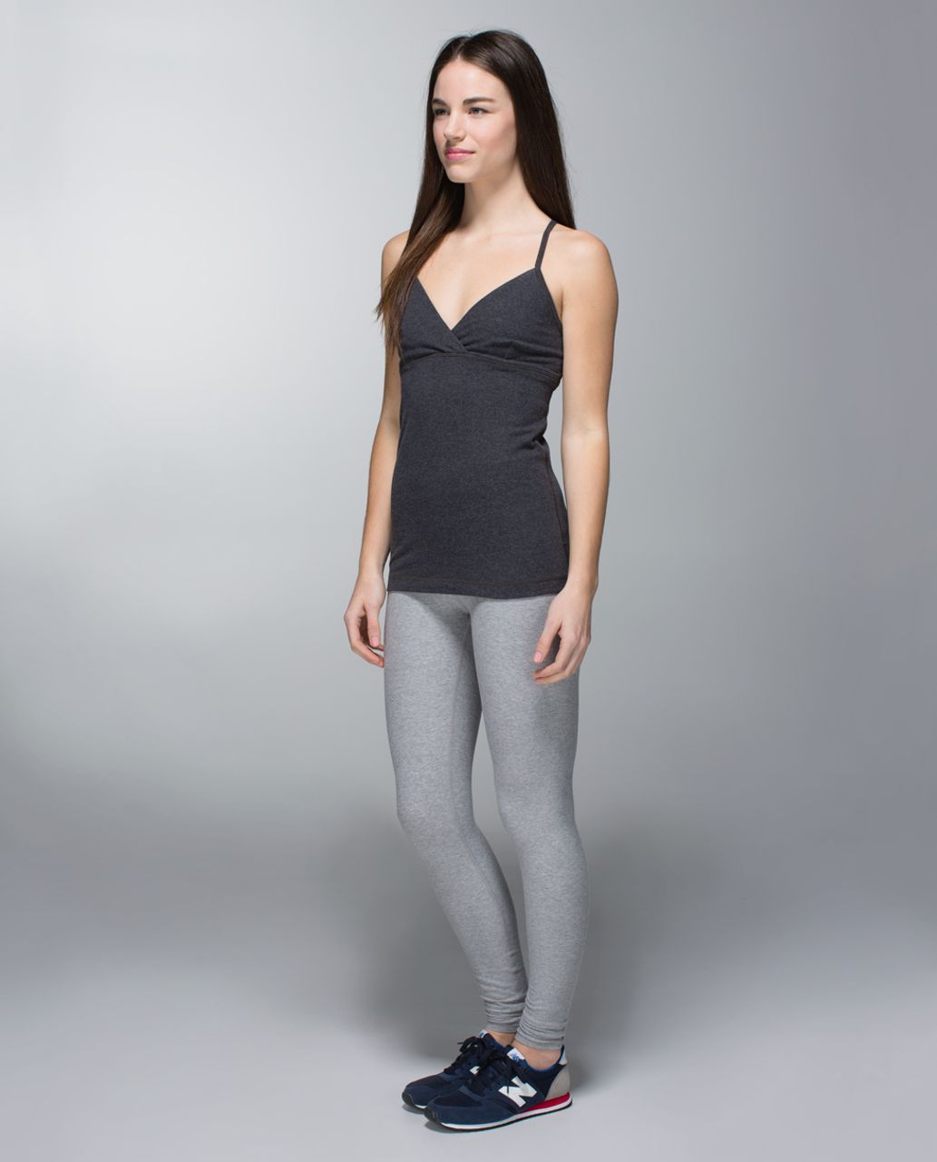 Lululemon Satya Tank - Heathered Black