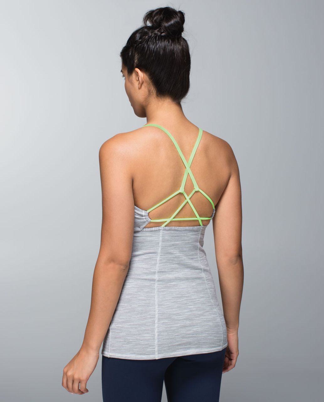 Lululemon Dancing Warrior Tank - Wee Are From Space Silver Spoon / Silver Spoon / Clear Mint