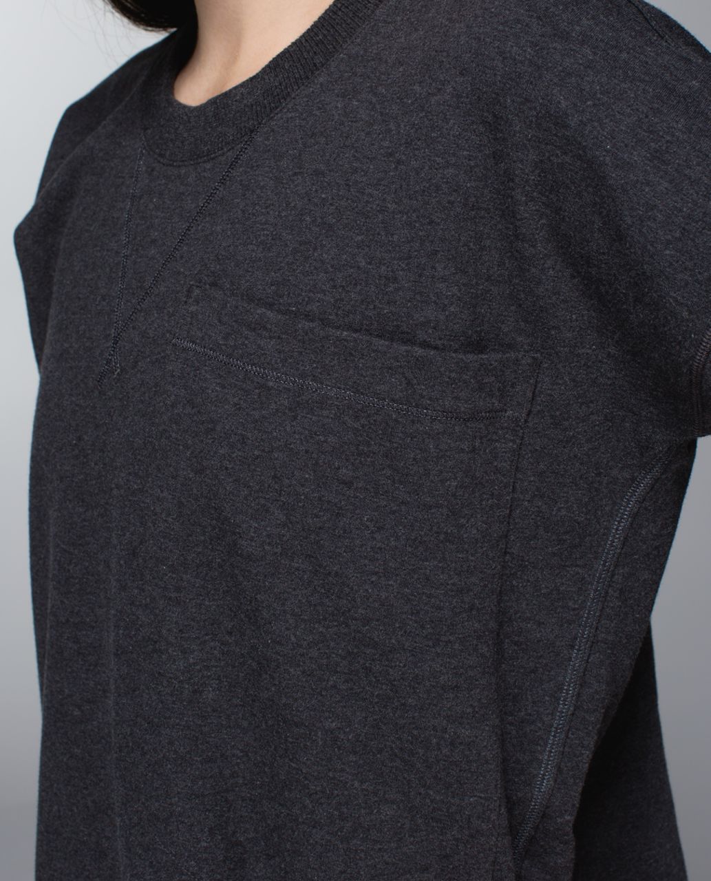 Lululemon Mudra Sweatshirt - Heathered Black