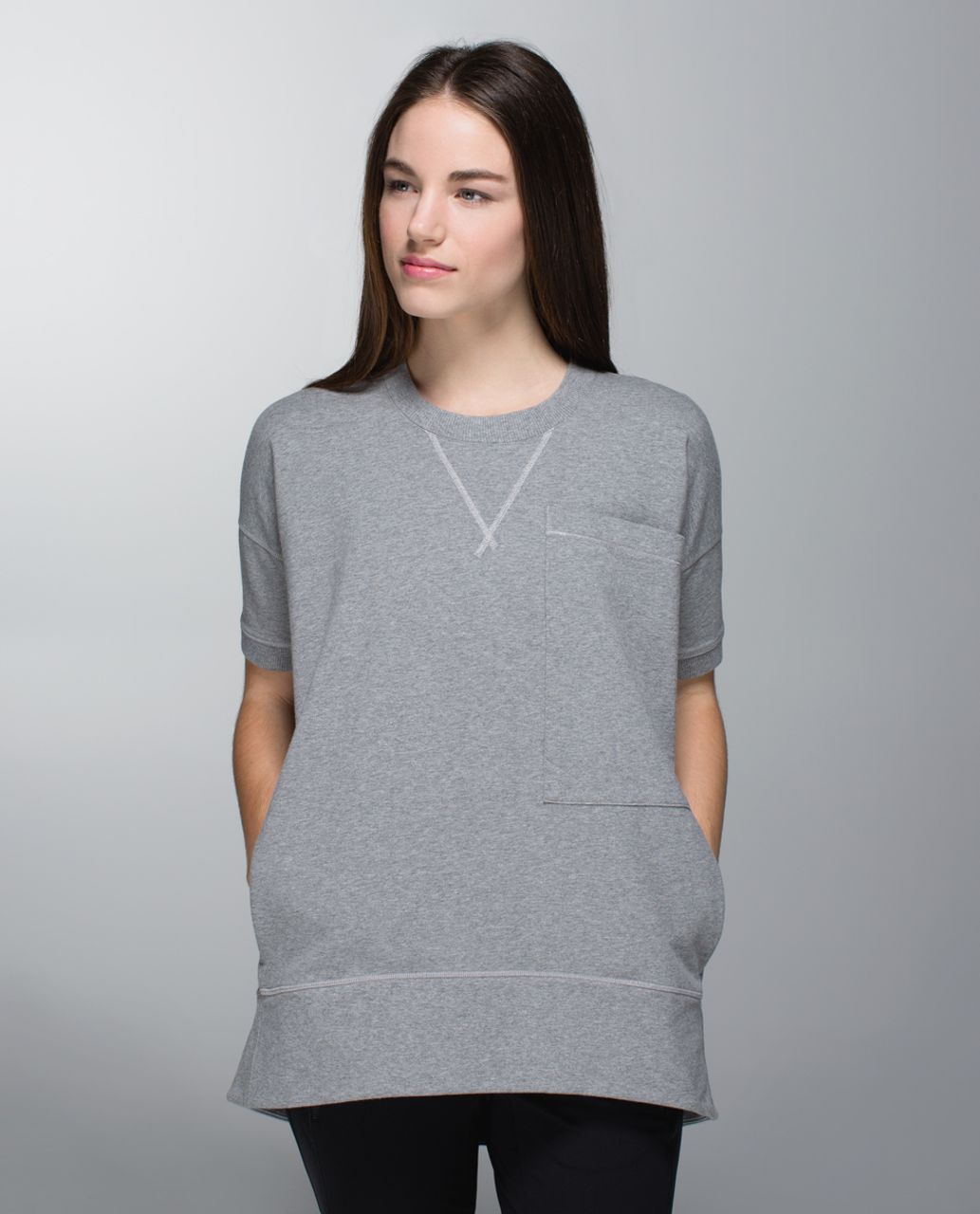 Lululemon Mudra Sweatshirt - Heathered Medium Grey