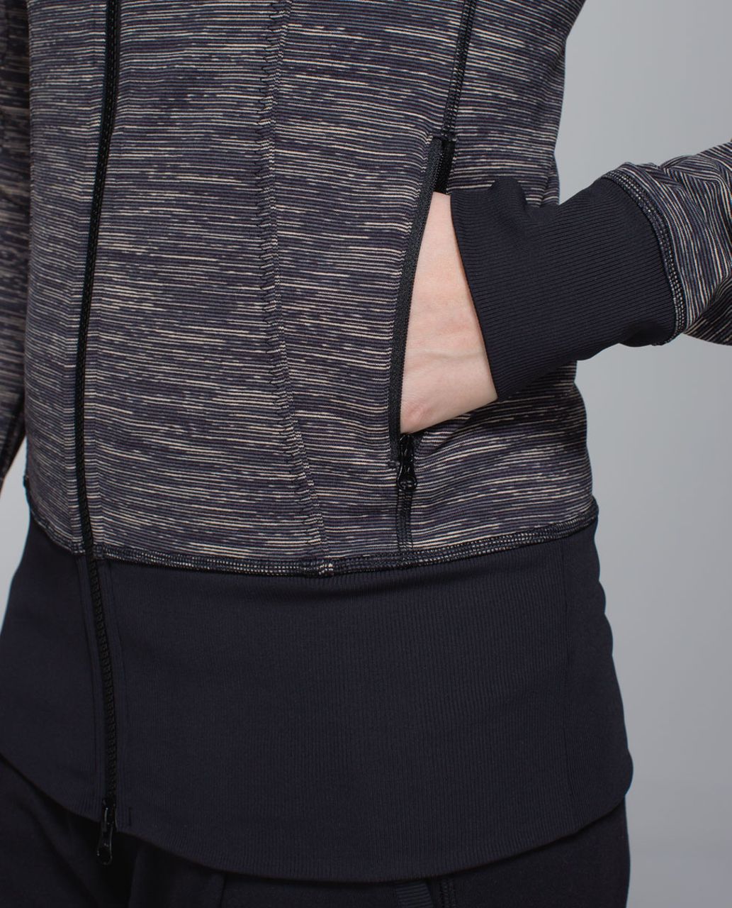 Lululemon Nice Asana Jacket - Wee Are From Space Black Cashew / Black