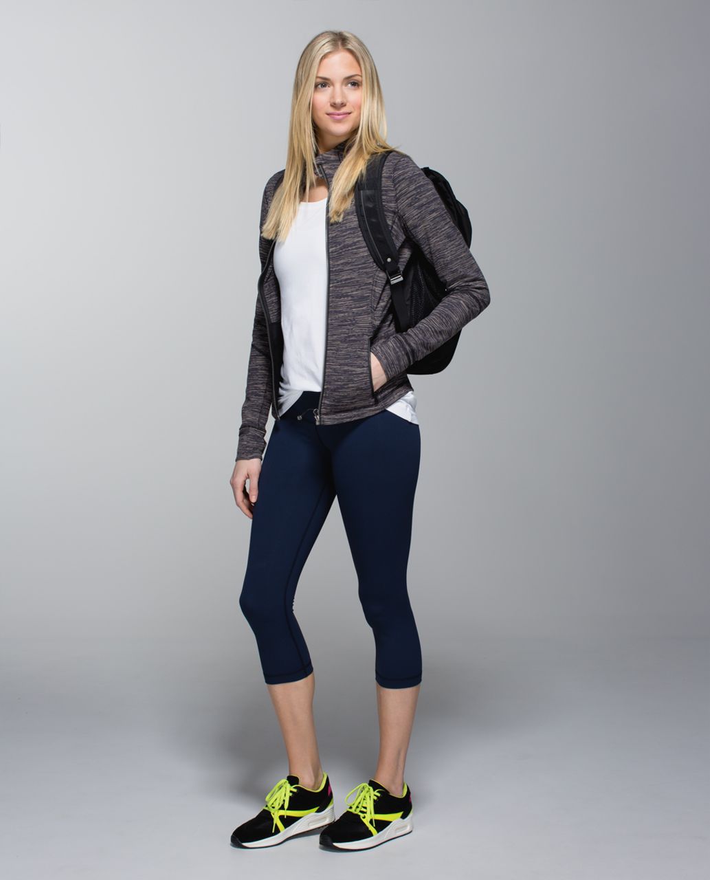 Lululemon Forme Jacket *Cuffins - Wee Are From Space Black Cashew