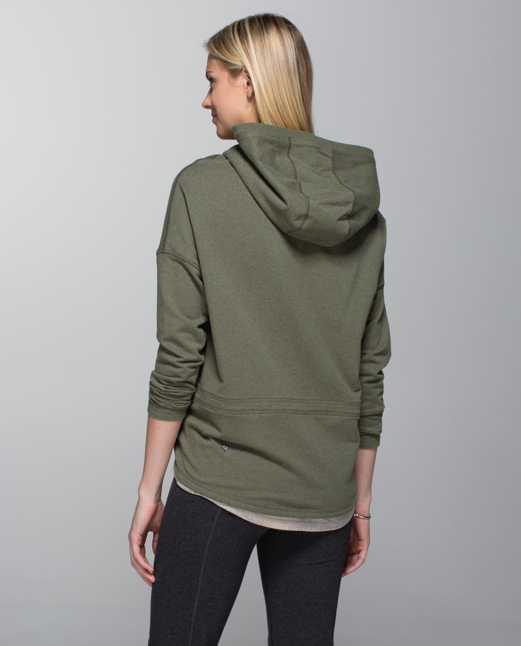 Lululemon Hold Your Om Hoodie - Heathered Fatigue Green