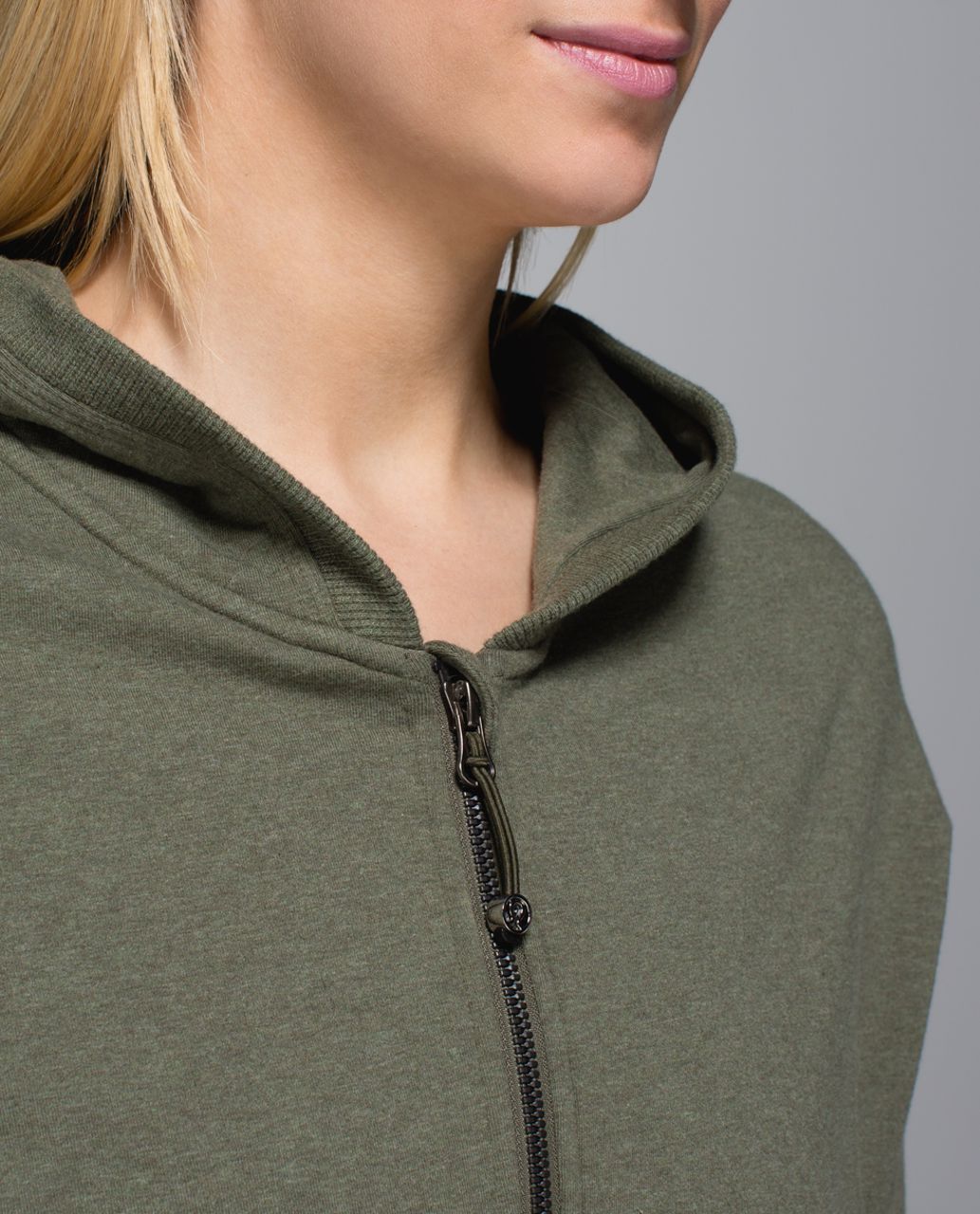 Lululemon Hold Your Om Hoodie - Heathered Fatigue Green