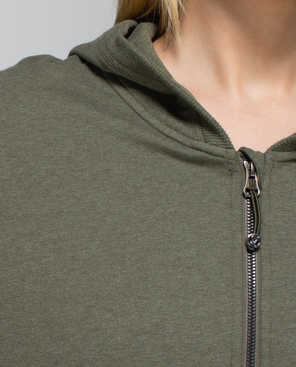 Lululemon Hold Your Om Hoodie - Heathered Fatigue Green