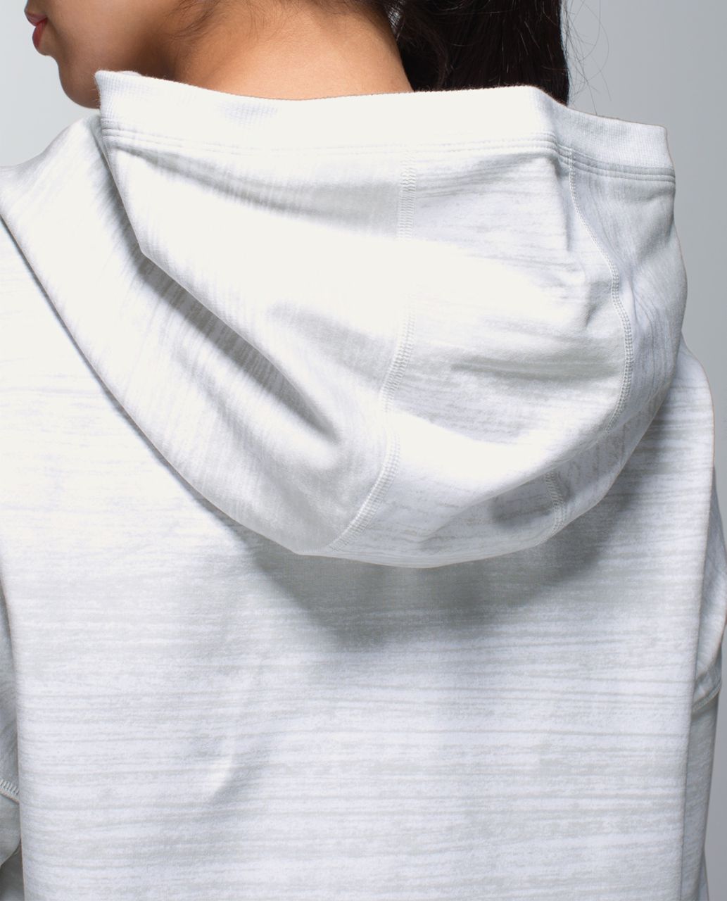 Lululemon Hold Your Om Hoodie - Righteous Stripe White / White