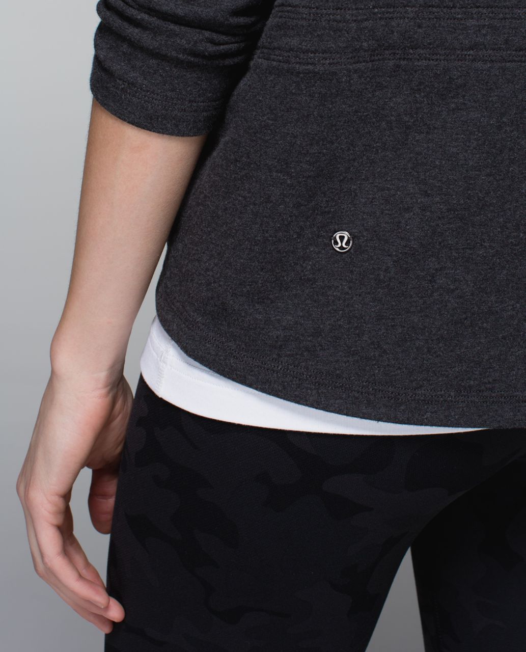 Lululemon Hold Your Om Hoodie - Heathered Black