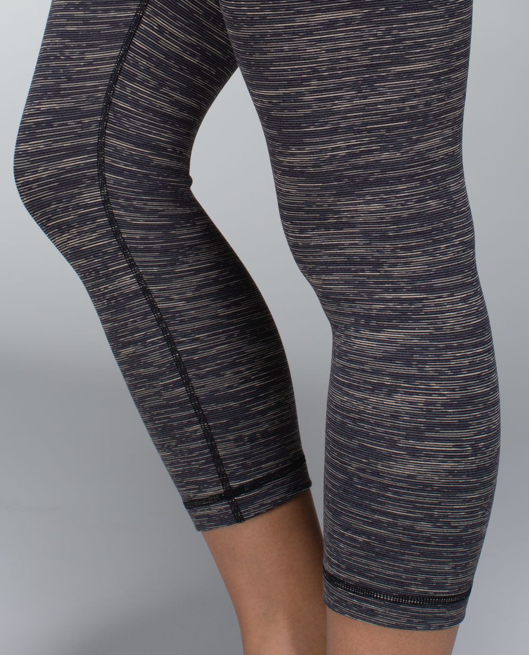 Lululemon Wunder Under Crop Wee Are From Space Cashew Black size 6 NWT 2014  Luon