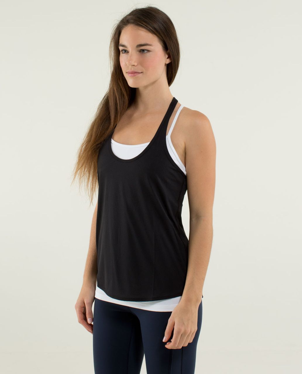 LULULEMON Black Mesh With Me Tank Top Size 8 – Style Exchange Boutique PGH