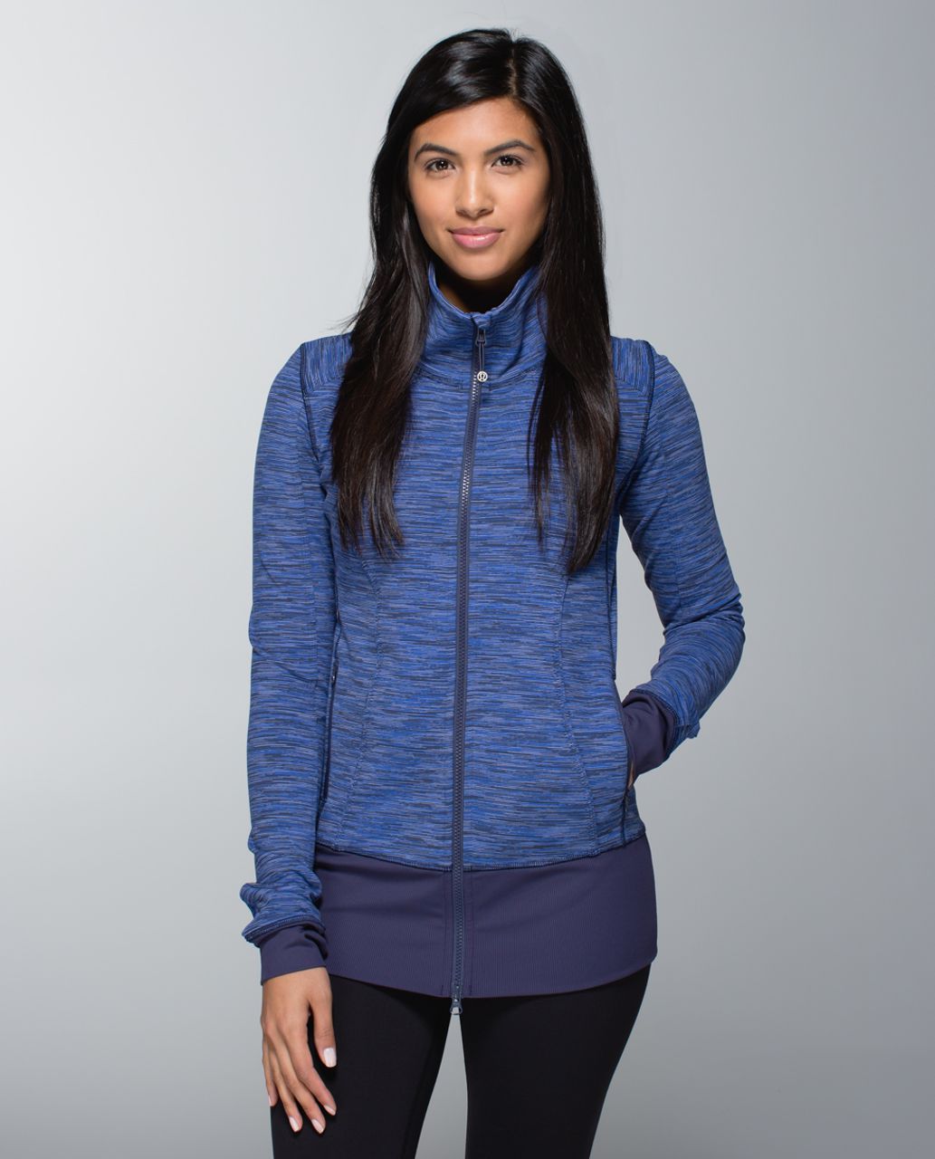 Lululemon Nice Asana Jacket - Wee Are From Space Cadet Blue / Cadet Blue