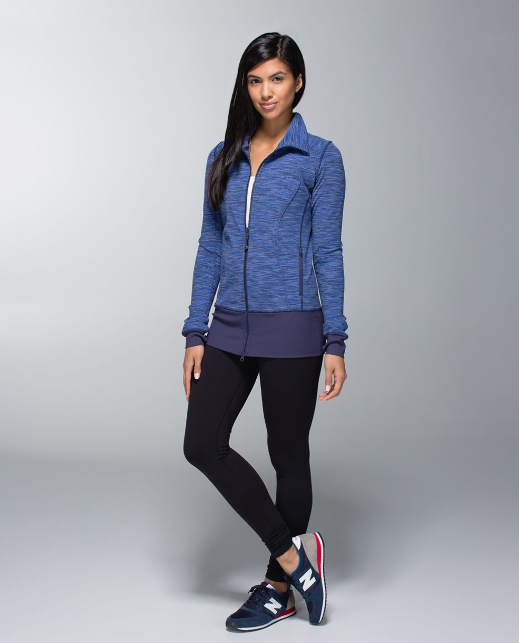 Lululemon Nice Asana Jacket - Wee Are From Space Cadet Blue / Cadet Blue