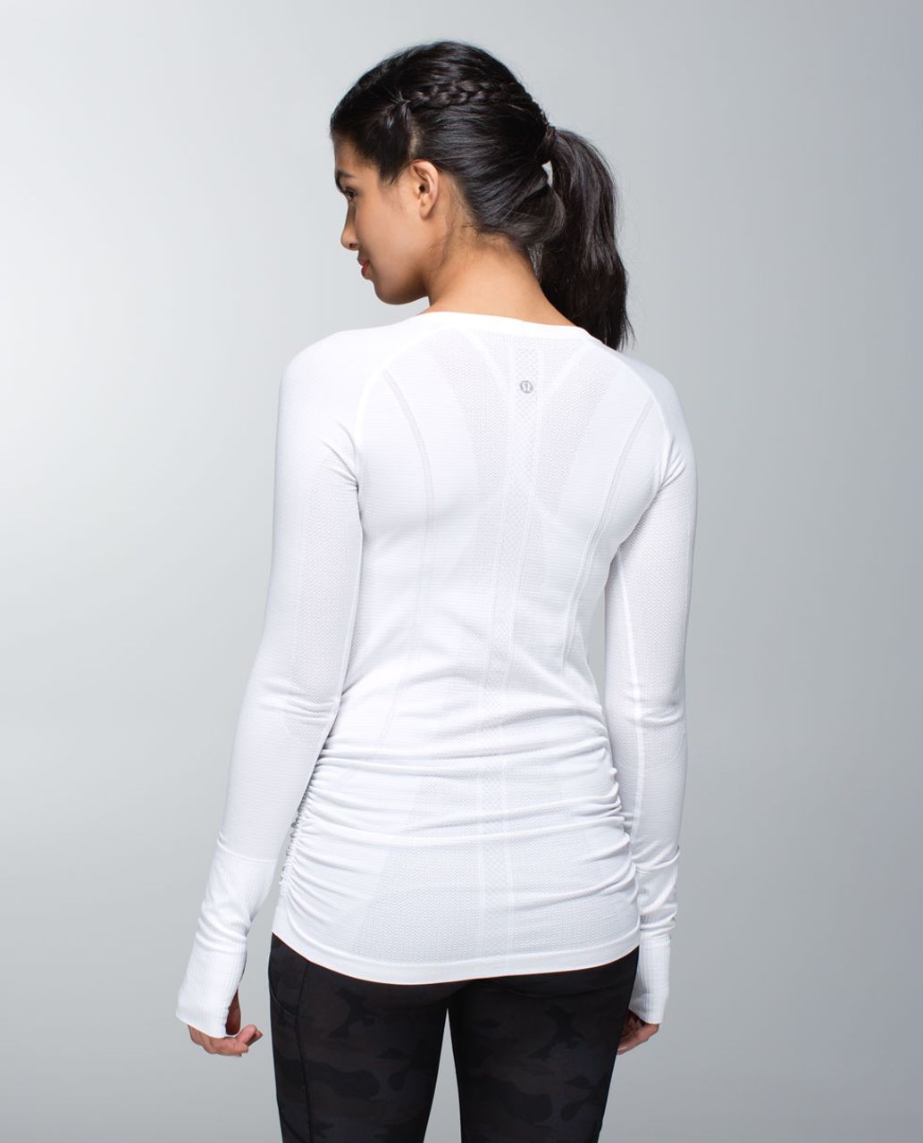 Swiftly Tech Long Sleeve Scoop *Ruched ...
