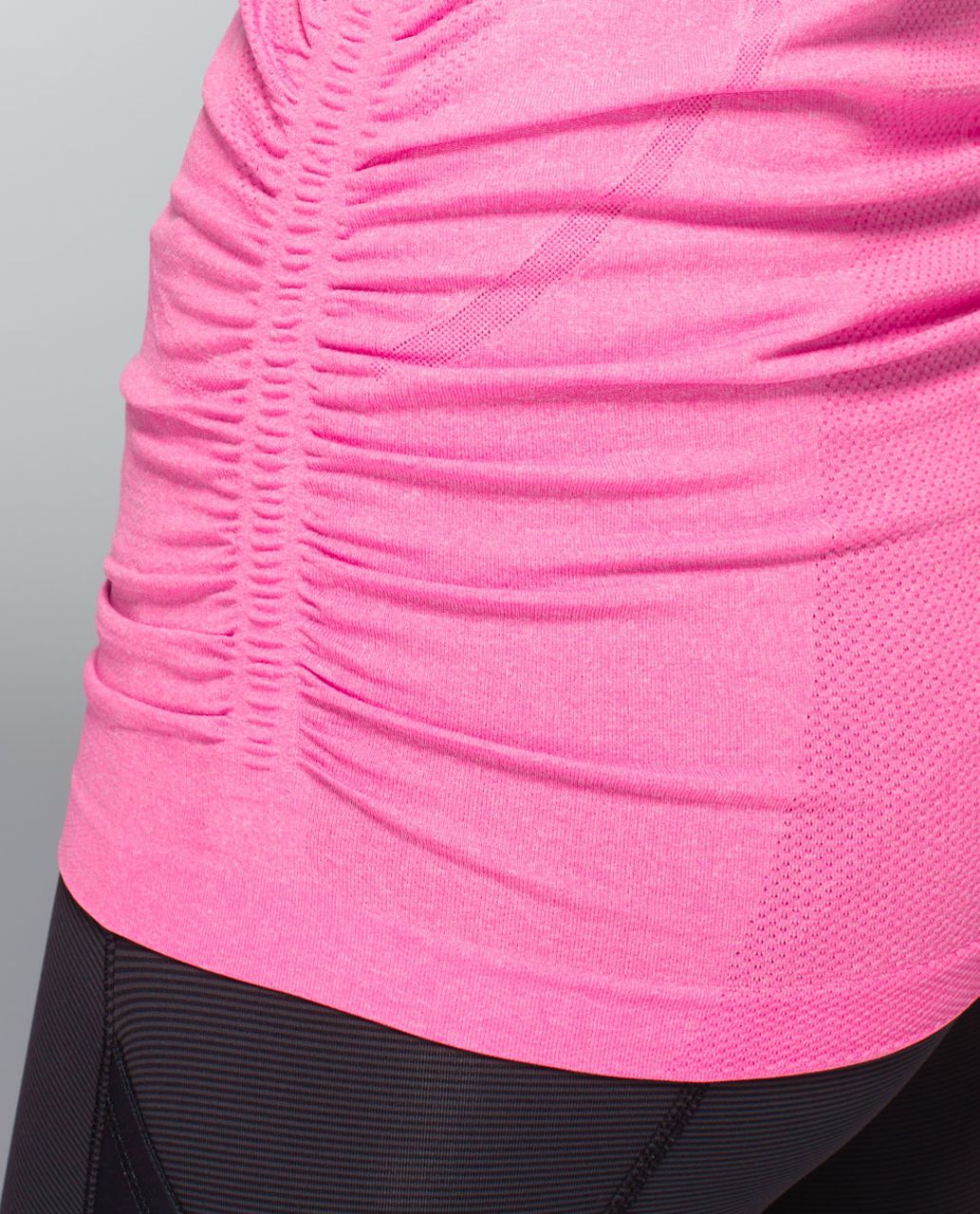 Lululemon Run:  Swiftly Tech Long Sleeve Scoop *Ruched - Heathered Pow Pink Light