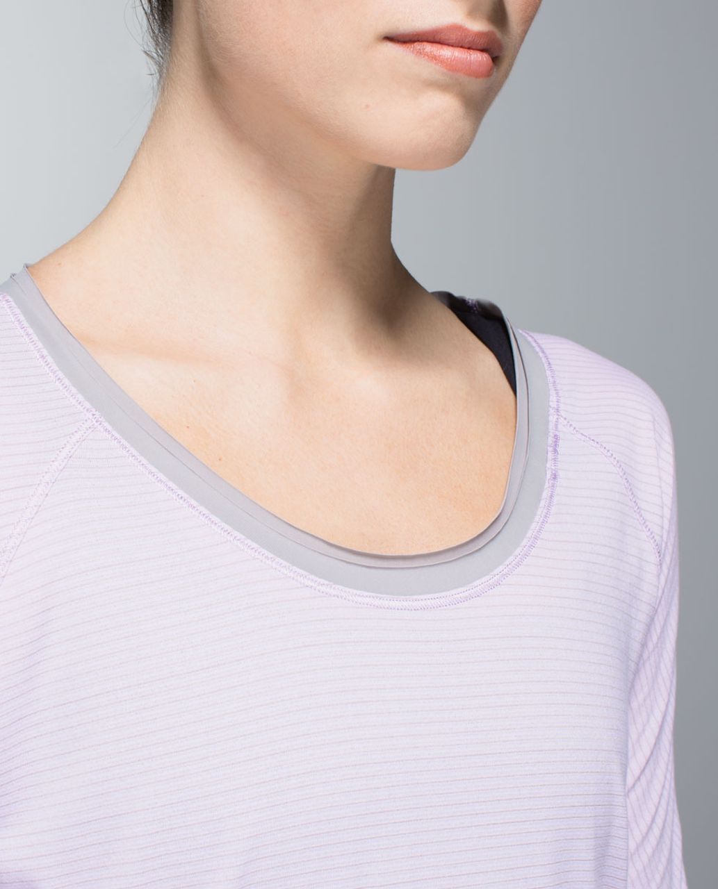 Lululemon Lightened Up Long Sleeve - Heathered Pretty Purple / Ambient Grey