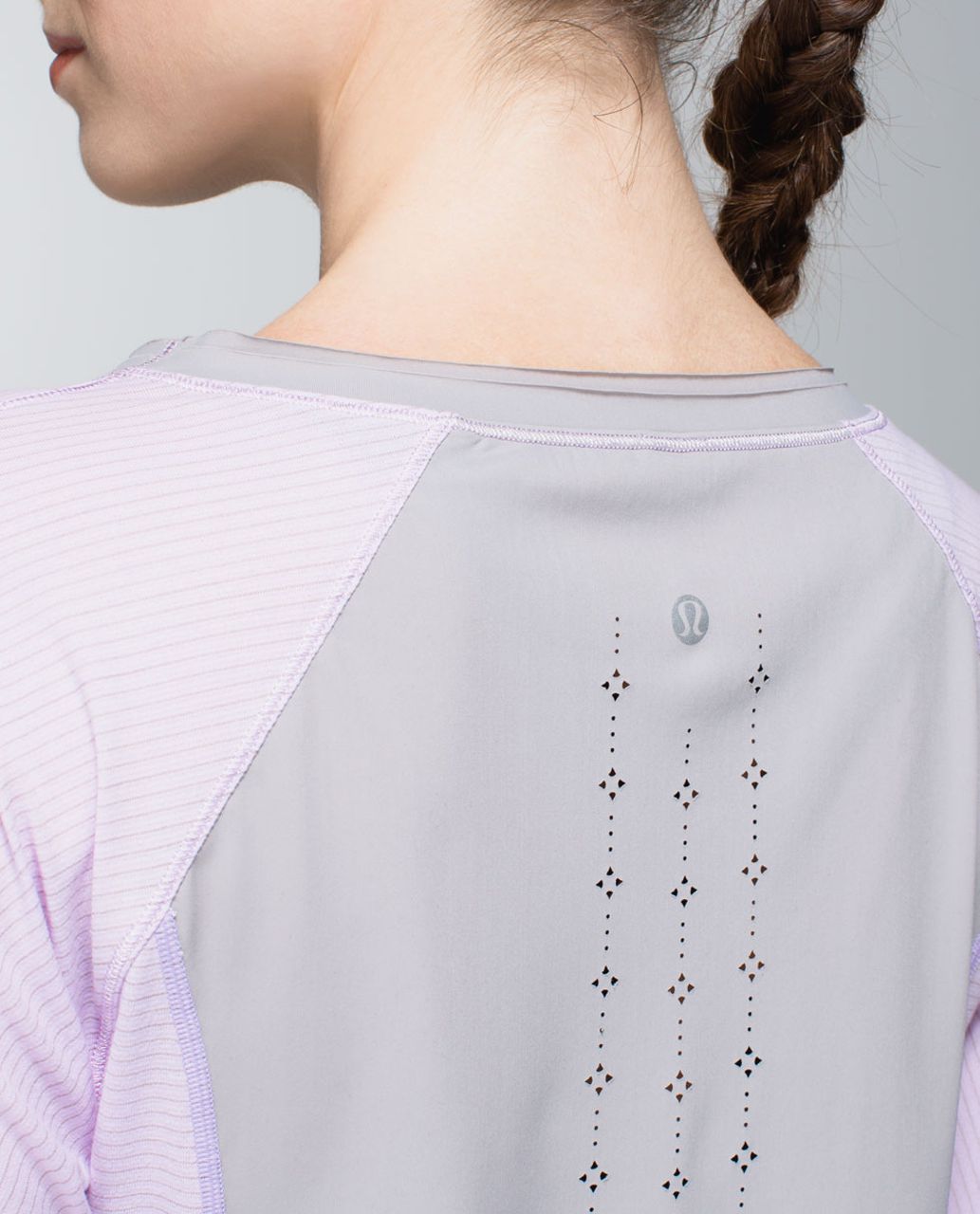 Lululemon Lightened Up Long Sleeve - Heathered Pretty Purple / Ambient Grey