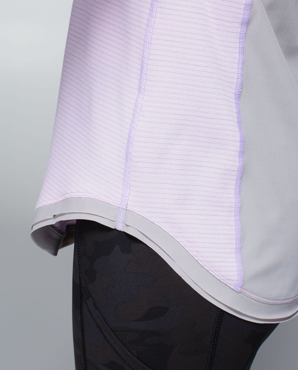 Lululemon Lightened Up Long Sleeve - Heathered Pretty Purple / Ambient Grey