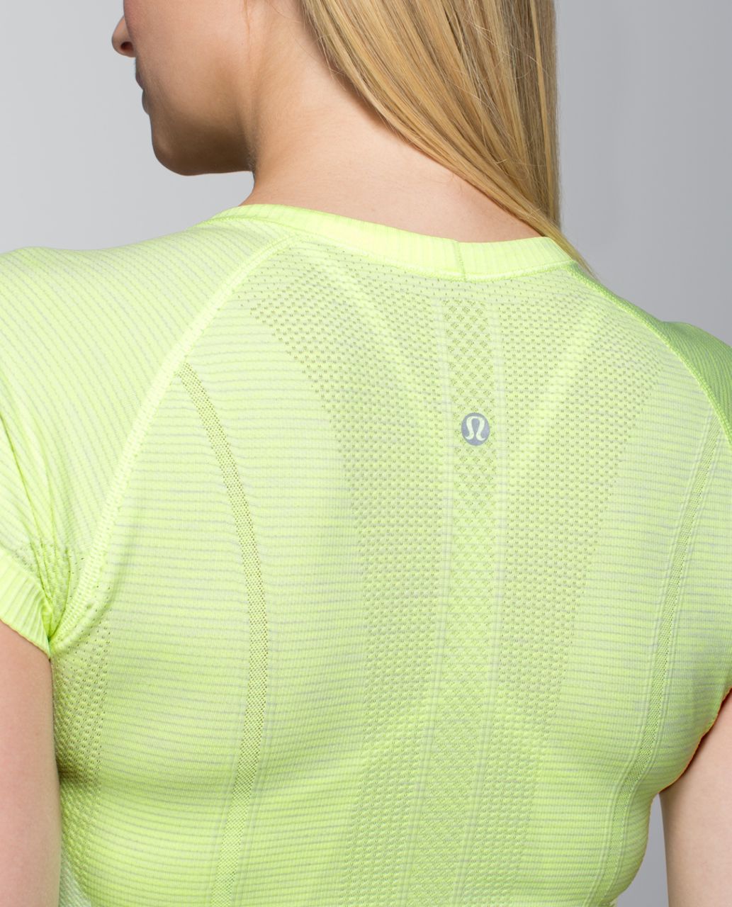 Lululemon Run:  Swiftly Tech Short Sleeve Scoop - Heathered Clear Mint