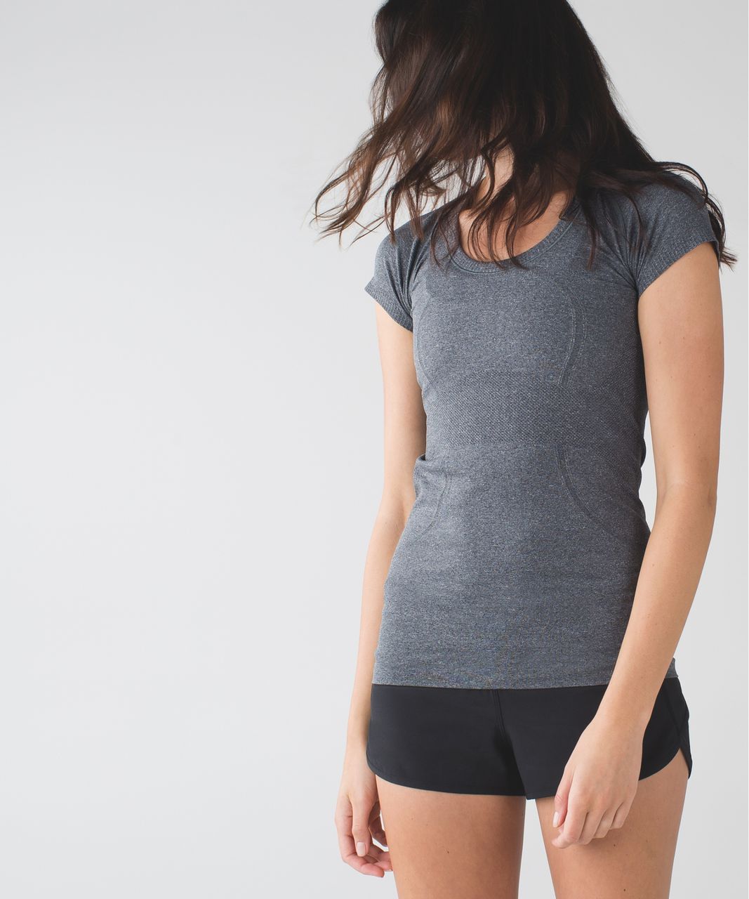 Lululemon Swiftly Tech Short Sleeve Scoop - Heathered Harbor Blue - lulu  fanatics