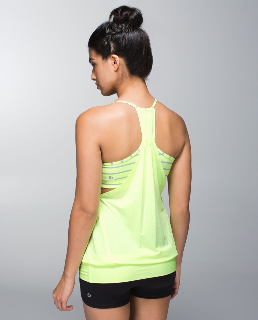 Lululemon No Limits Tank - Clear Mint / Deauville Stripe Clear Mint