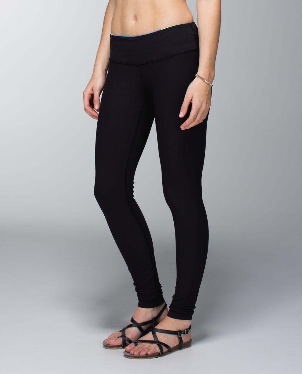 Lululemon Wunder Under Pant *Full-On Luon - Black / Quilt Spring 14-14