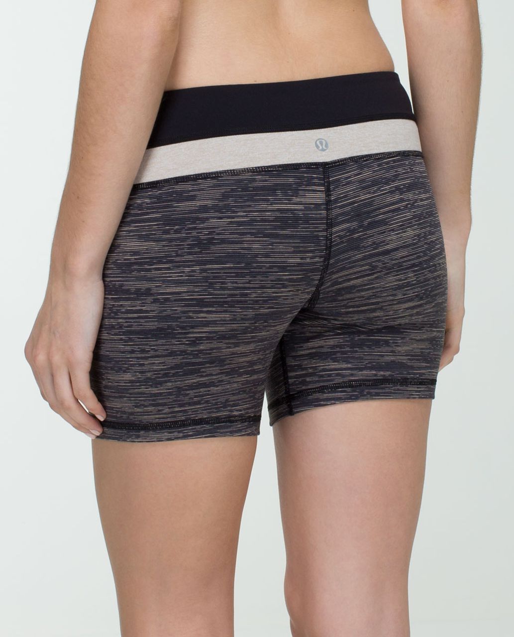 Lululemon Reverse Groove Short (Regular) - Wee Are From Space Black Cashew / Black / Heathered Cashew