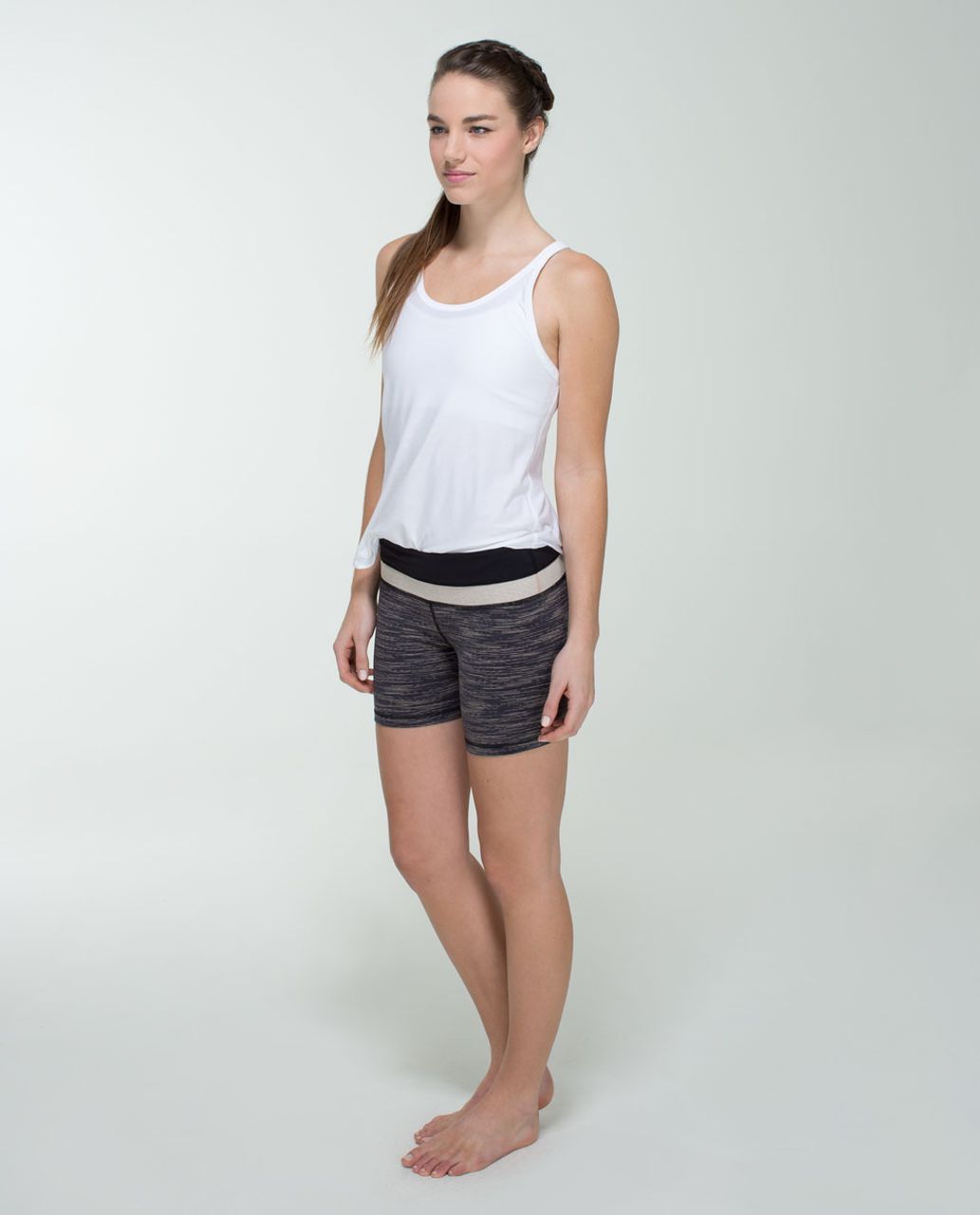 Lululemon Reverse Groove Short (Regular) - Wee Are From Space Black Cashew / Black / Heathered Cashew