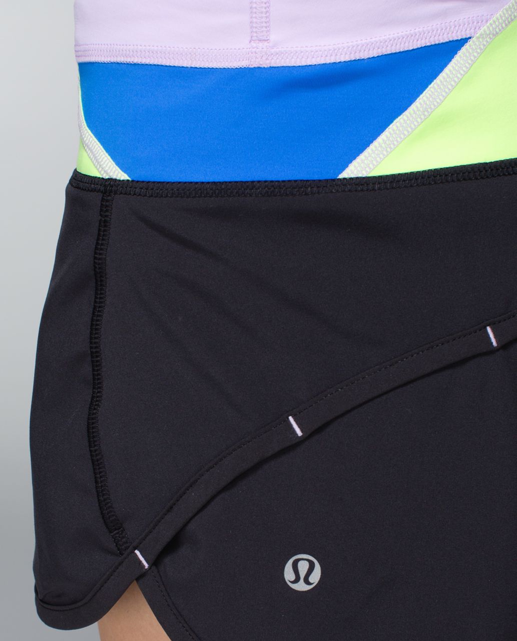 Lululemon Run:  Speed Short *4-way Stretch - Black / Quilt Spring 14-23