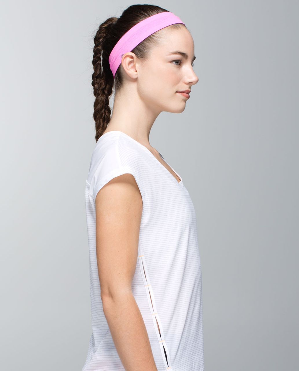 Lululemon Swiftly Headband - Heathered Pow Pink Light