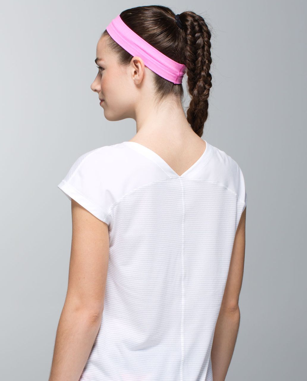 Lululemon Swiftly Headband - Heathered Pow Pink Light