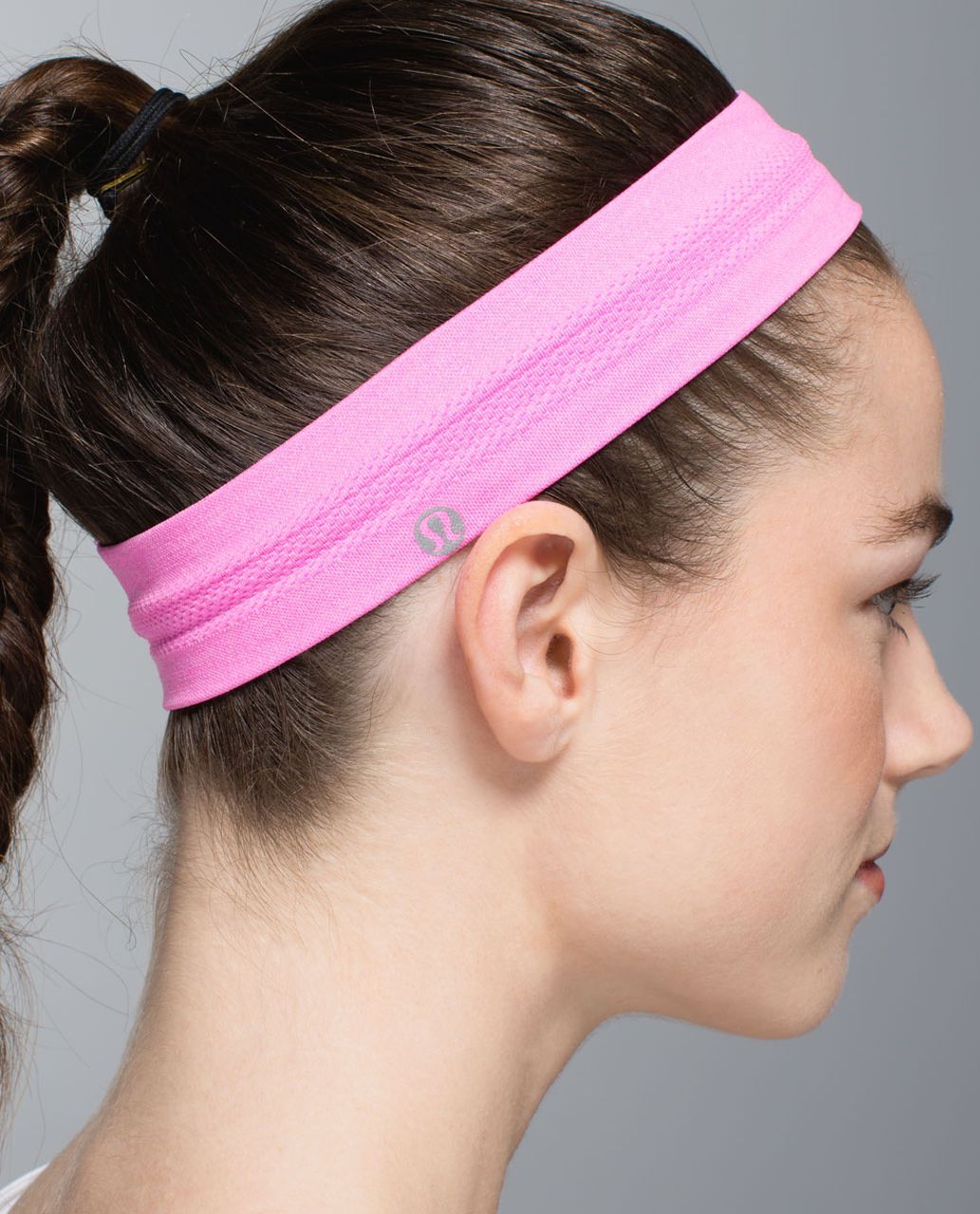 Lululemon Swiftly Headband - Heathered Pow Pink Light