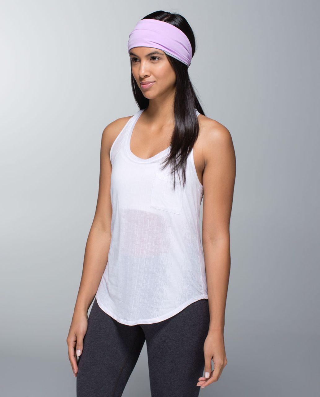 Lululemon Bang Buster Headband *Reversible - Pretty Purple / Ambient Grey