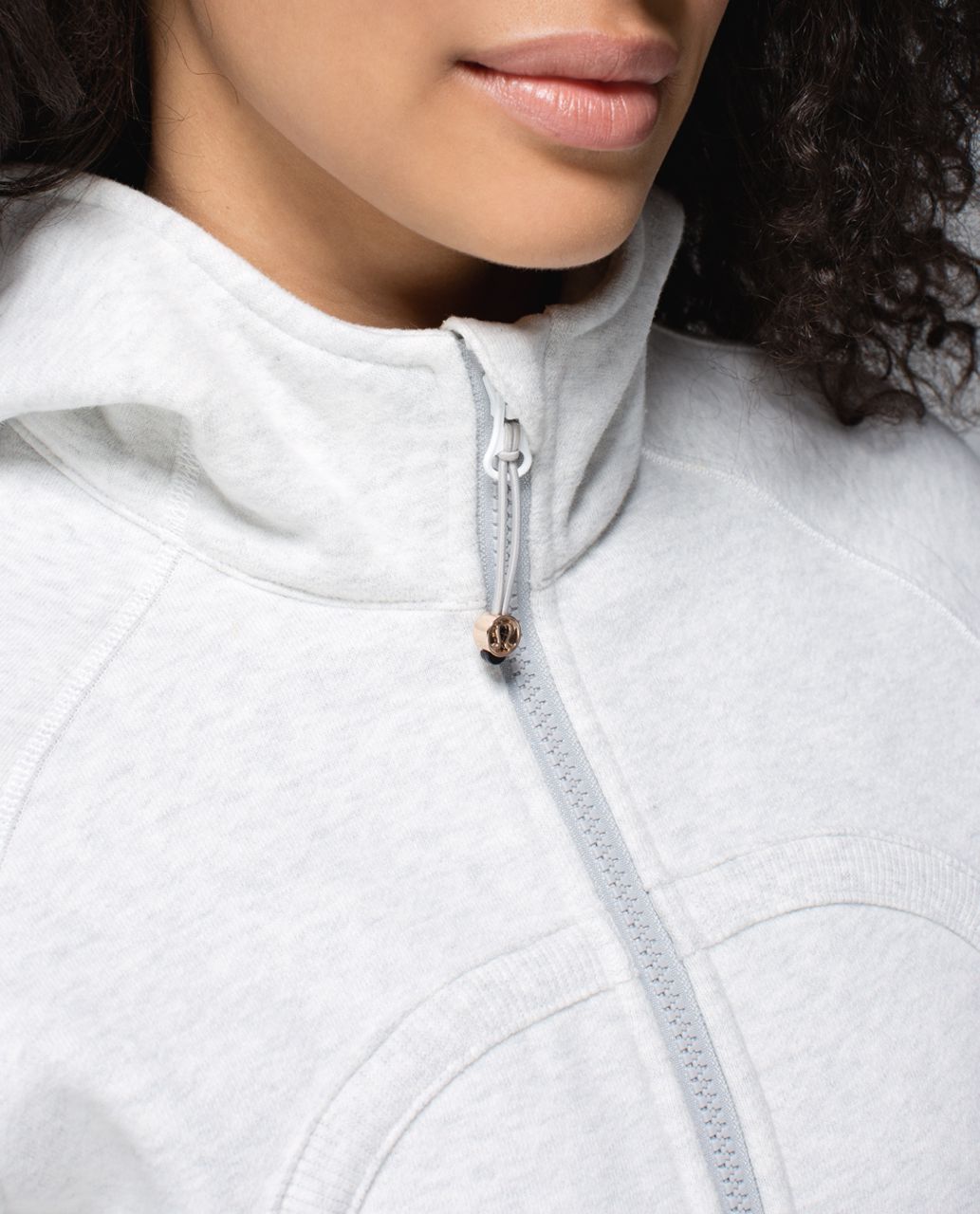 Lululemon Scuba Hoodie II - Heathered White / White - lulu fanatics