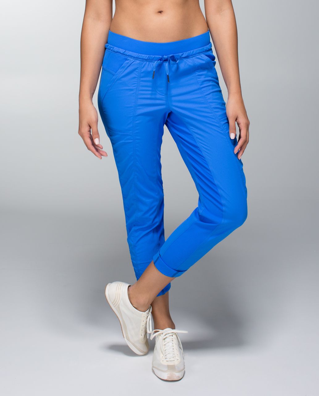 lululemon athletica, Pants & Jumpsuits, Lululemon Studio Crop Pants Ii  Pipe Dream Blue