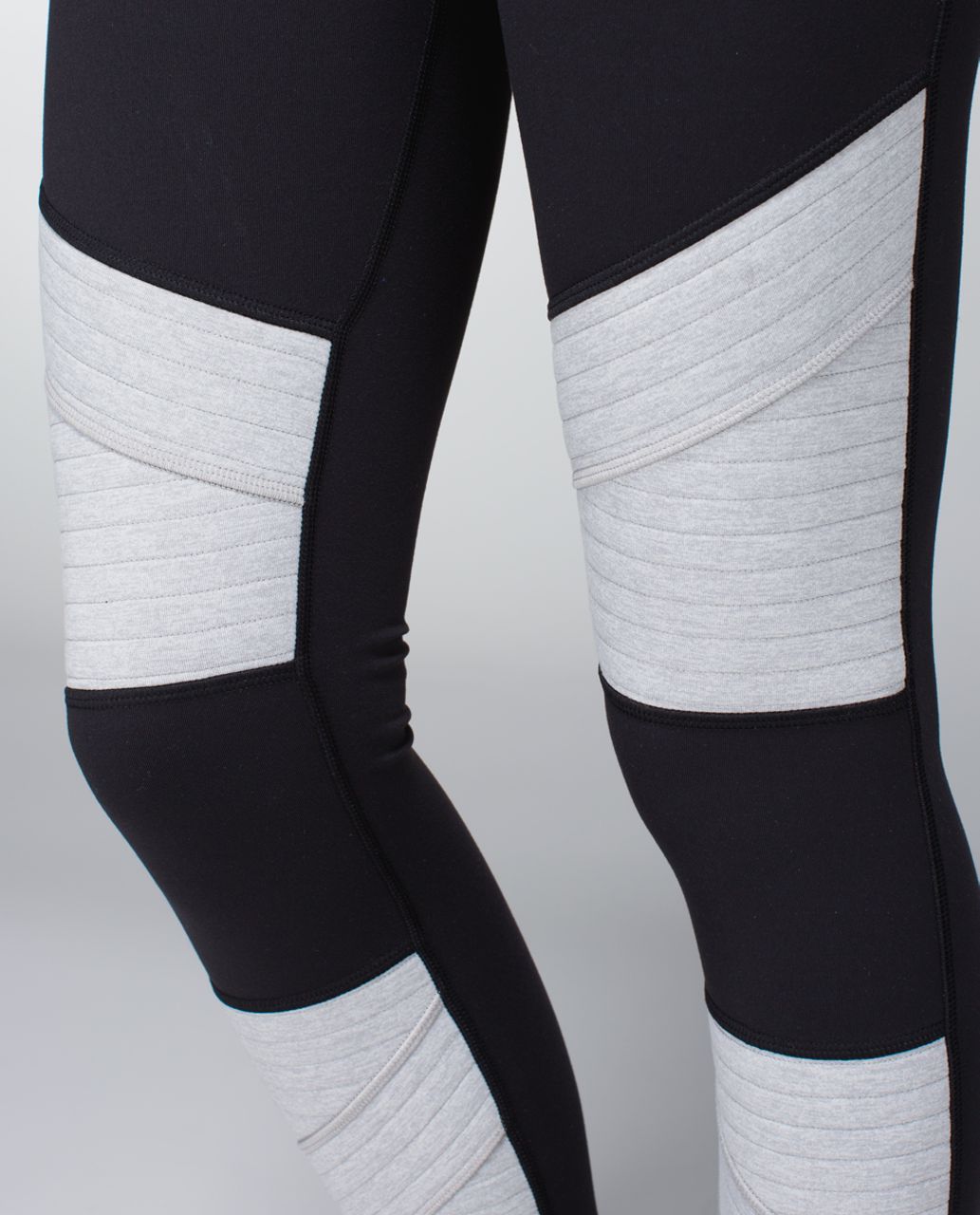 Lululemon Rocket Tight - Black / Heathered Medium Grey