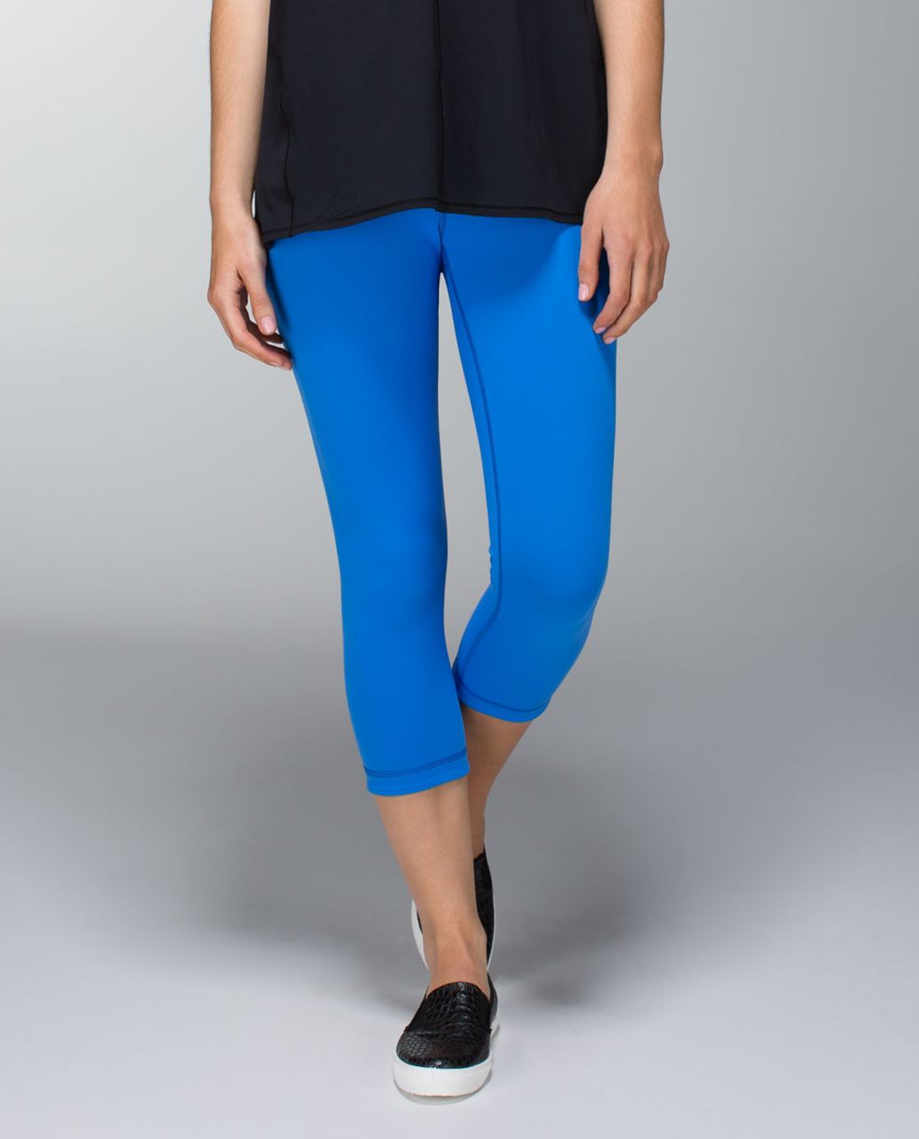 Lululemon Wunder Under Crop Leggings Blue Size 8