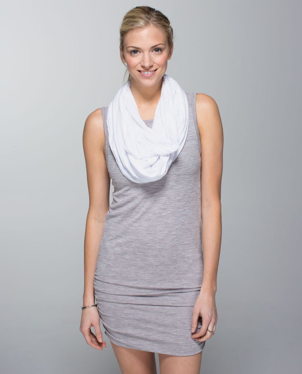 Lululemon Twist & Shout Scarf - Misty Stripe Burnout White