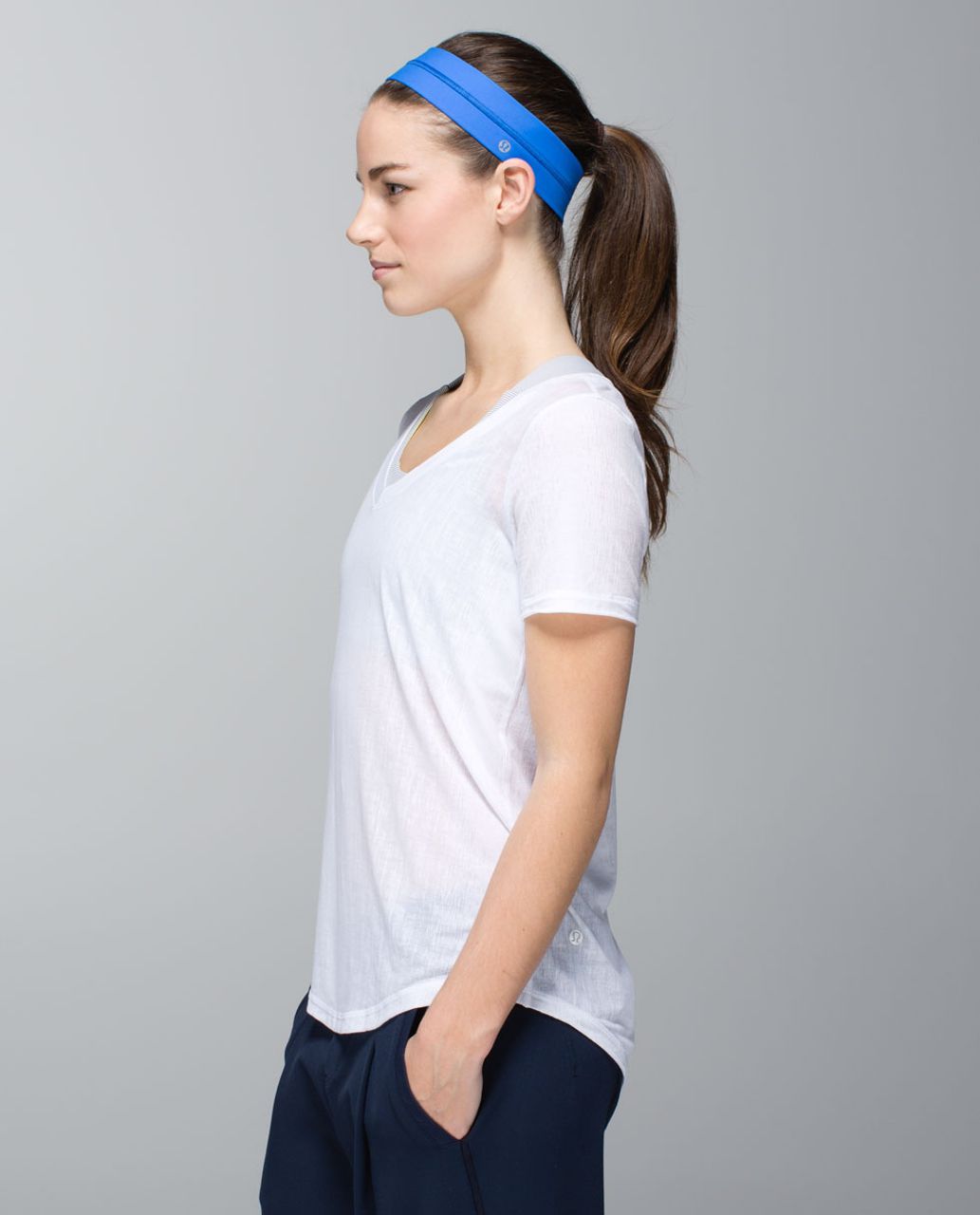 Lululemon Fly Away Tamer Headband - Pipe Dream Blue