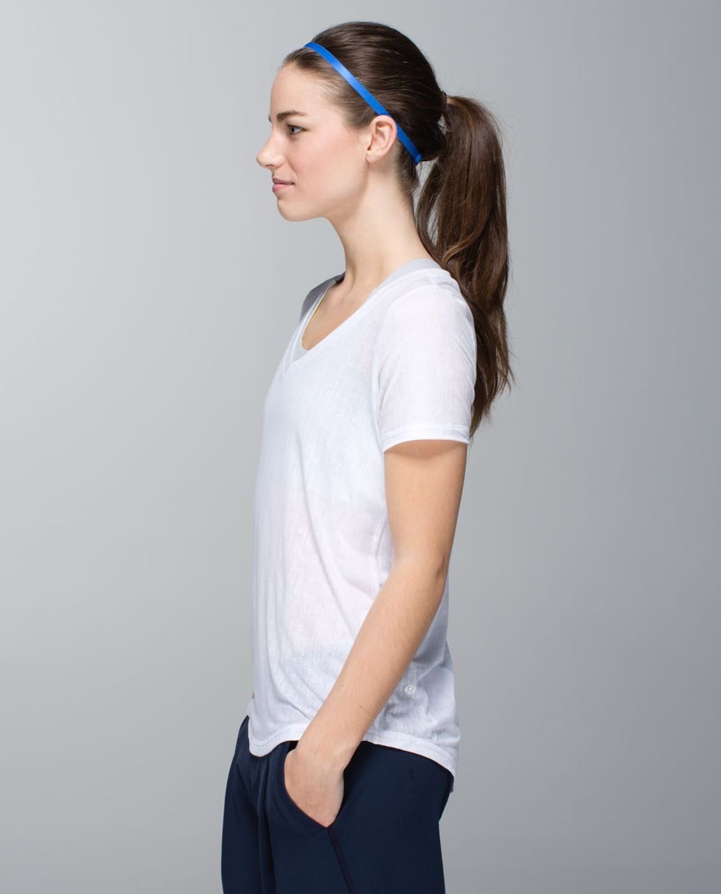 Lululemon Skinniest Satin Pirouette Headband - Pipe Dream Blue