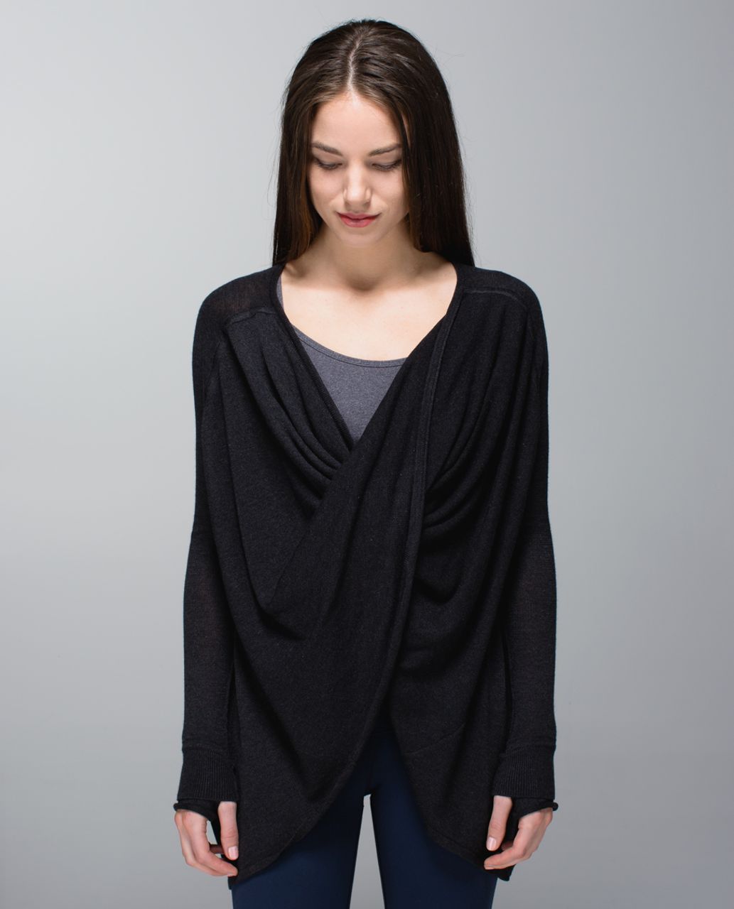 Lululemon Twist & Wrap - Heathered Black