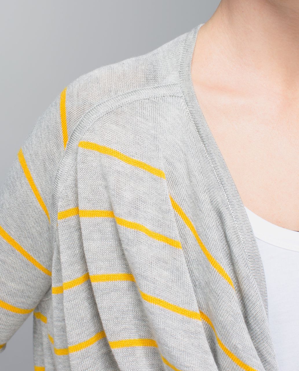 Lululemon Twist & Wrap - Pop Stripe Heathered Light Grey / Bananarama / Heathered Light Grey