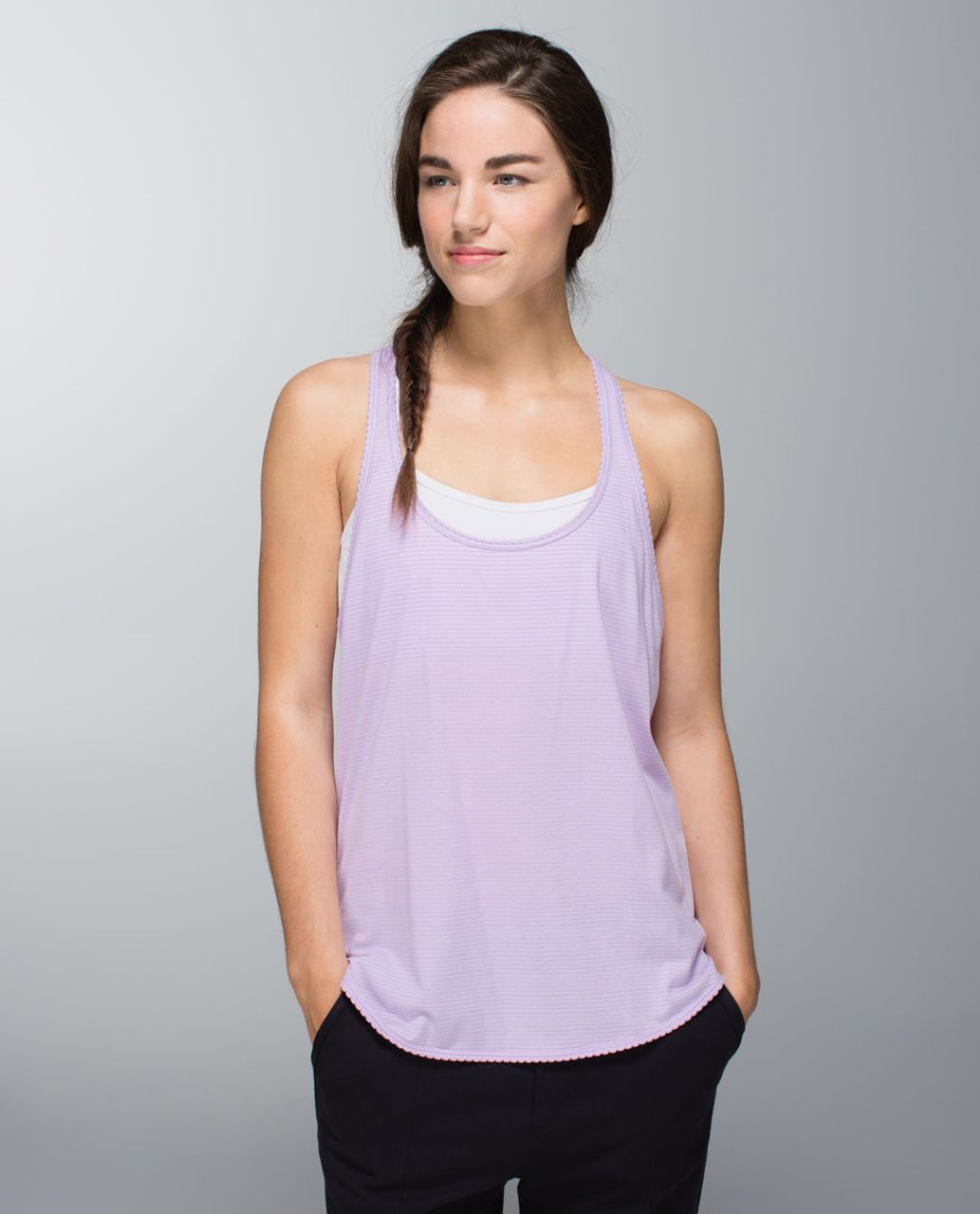 Lululemon 105 F Singlet *Silver - Heathered Pretty Purple