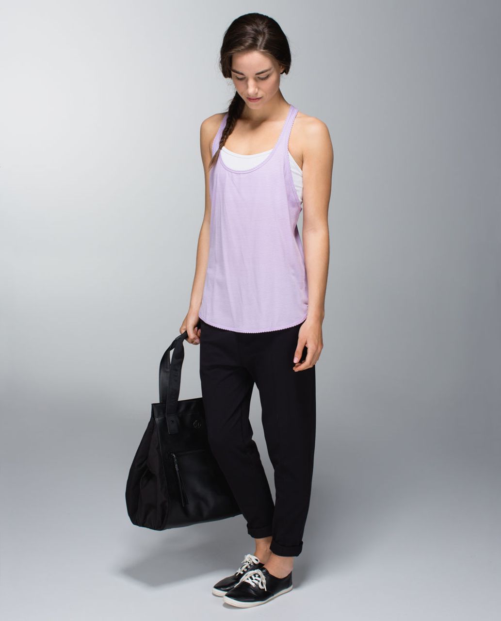 Lululemon 105 F Singlet *Silver - Heathered Pretty Purple