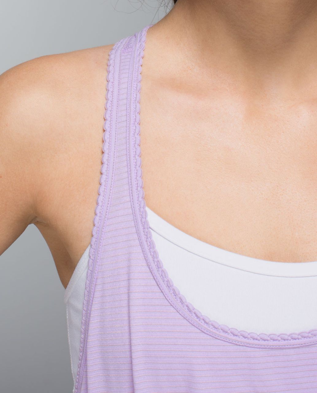 Lululemon 105 F Singlet *Silver - Heathered Pretty Purple