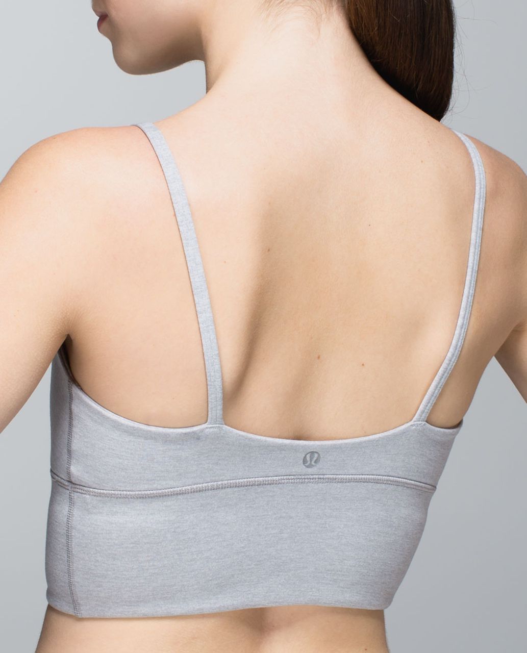 Lululemon Solo Bra *Luon - Heathered Medium Grey / Silver Spoon